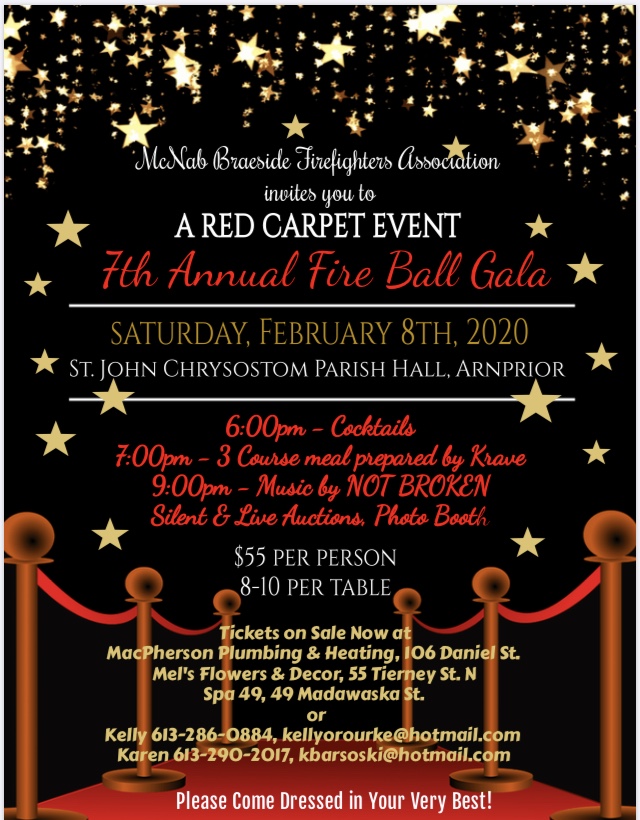 McNab/Braeside Firefighters Association Fire Ball Gala Township of